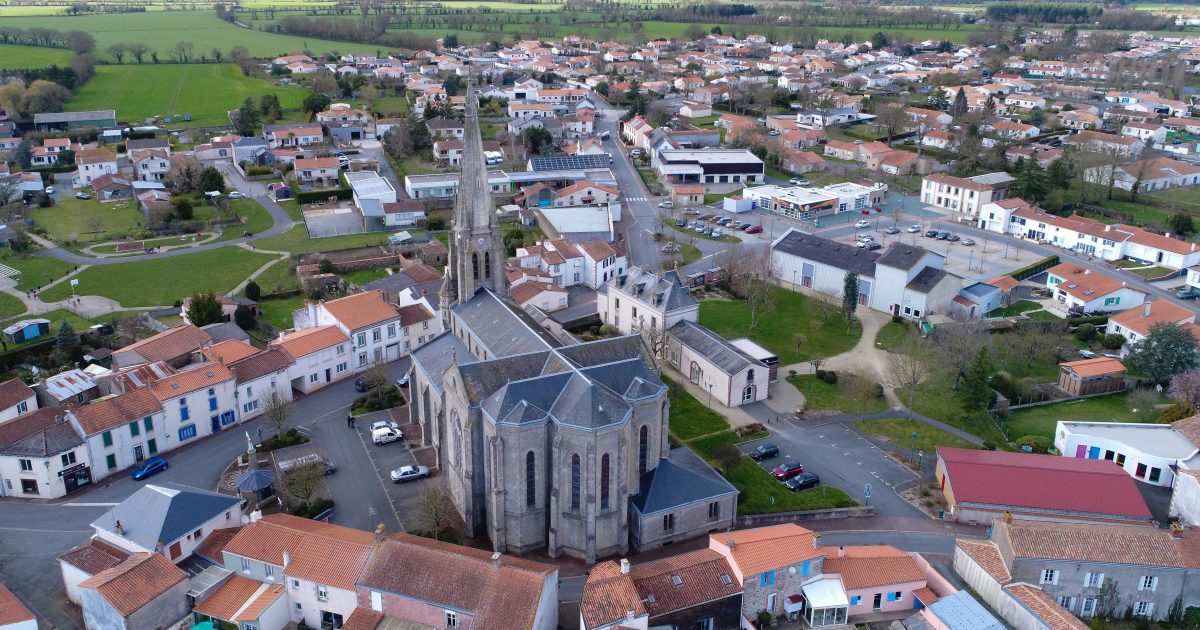 Image - Vue aérienne de la Boissière-de-Montaigu